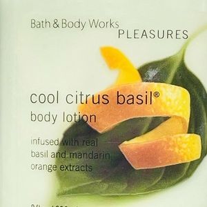 Bath & Bodywork COOL CITRUS BASIL BODY LOTION 80% Full 8fl Oz DISCONTINUED HTF